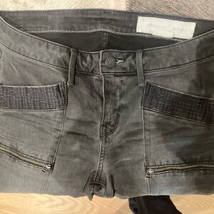 Treasure & Bond Charcoal Utility Pants